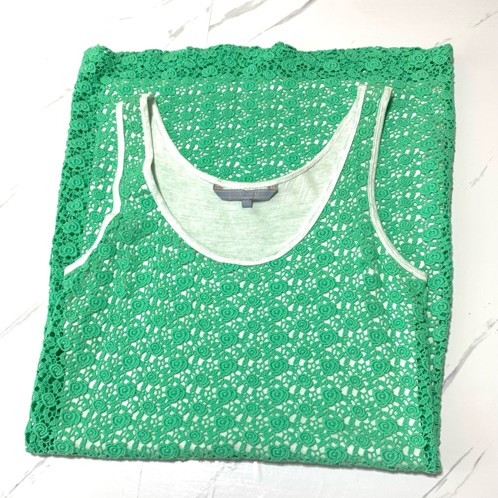 Silvian Heach Green Crochet Bodycon Dress XS NWOT